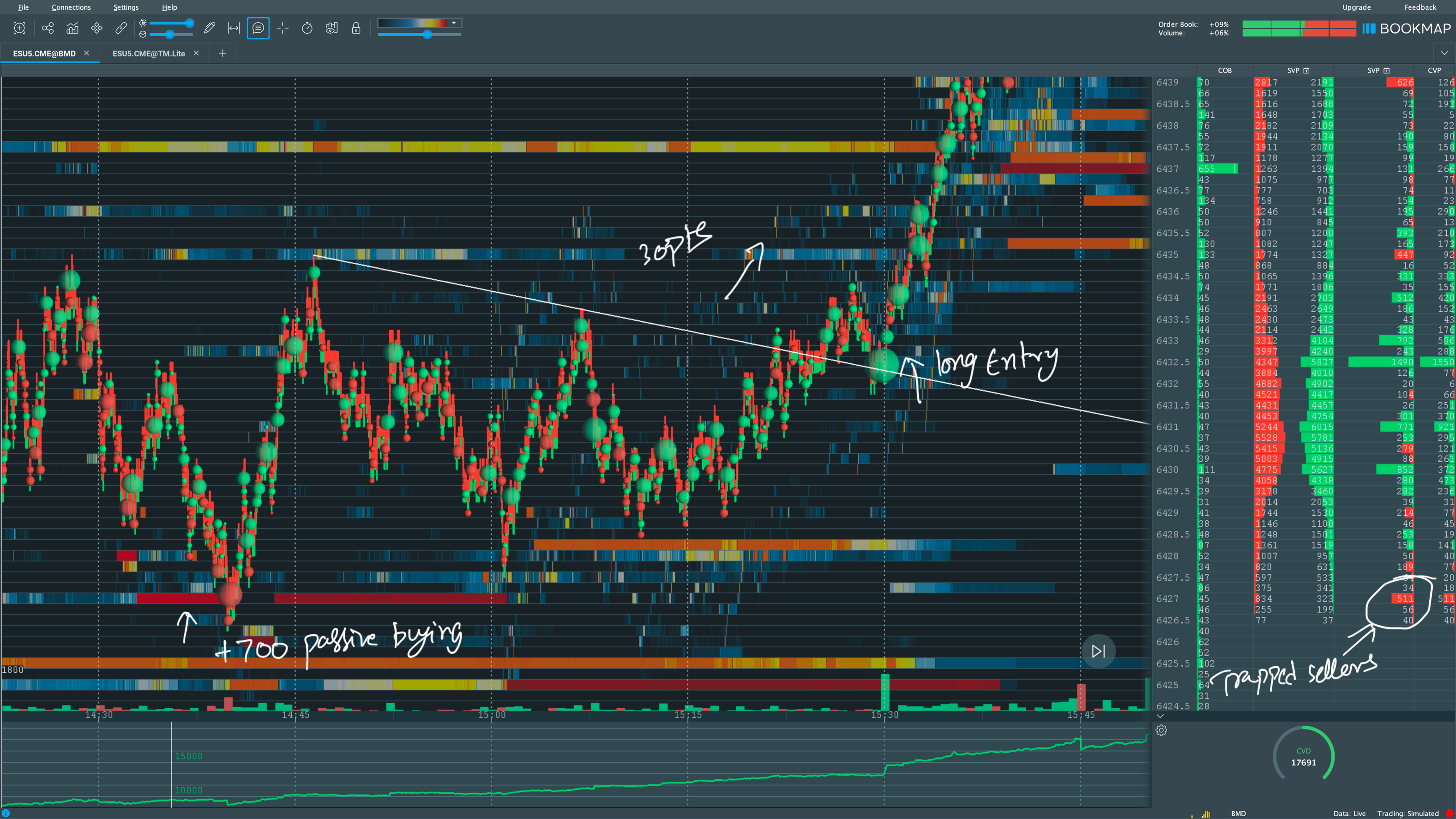 6.1 Trapped sellers and Passive Buyers to go long